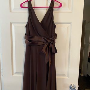 Brown Chiffon Dress